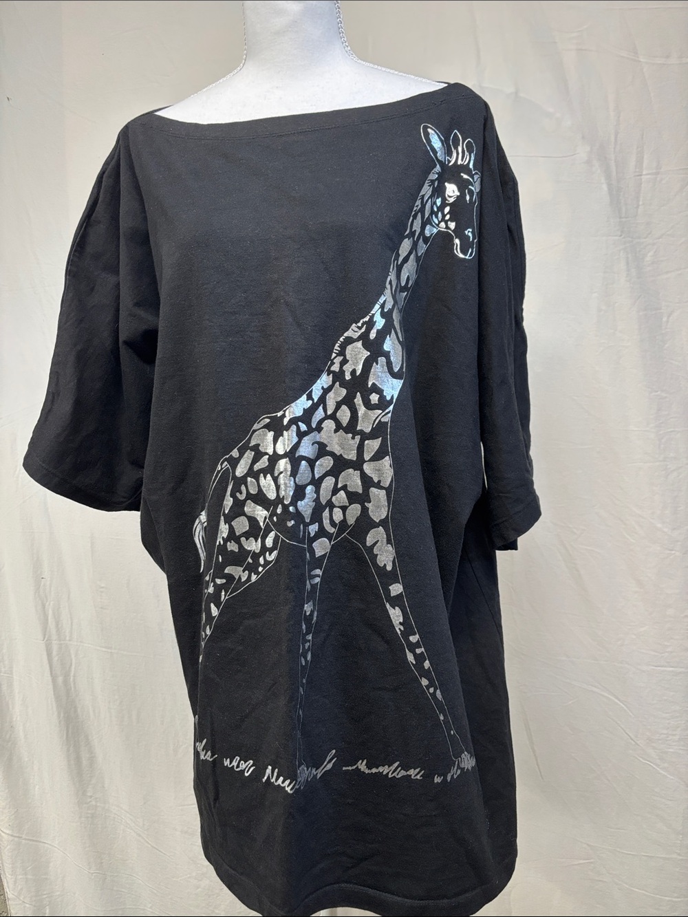Penningtons Black Graphic Giraffe Tunic